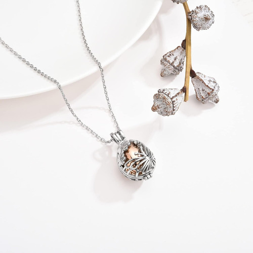 Allerpierce Collar De Urna Para Cenizas Para Mujer, Diseño D