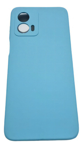 Capa Capinha Compatível Motorola Moto G53 Xt2335-1 Aveludada Cor Azul Bebe