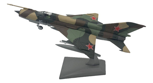 1/100 Escala Mig-21 Avión Helicóptero Modelo Fundido A