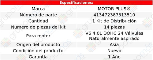 1 Kit Distribución 14 Pzas 4runner V6 4.0l Dohc 24v 02-09