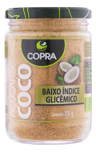 Açúcar de Coco Copra Vidro 350g