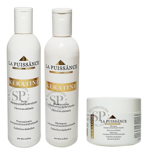 La Puissance Keratina Shampoo + Acondicionador + Máscara