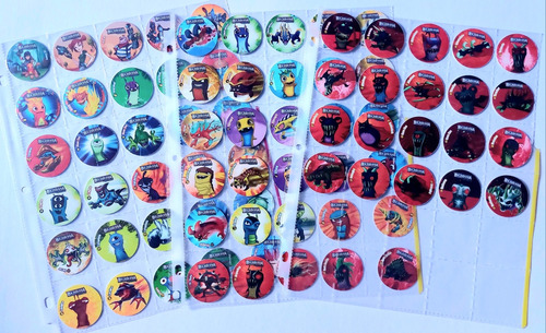 Colección Completa Tazos 80/80 Tazos Bajoterra Perú