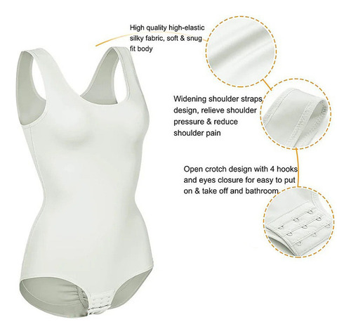Body Con Cuello En V Para Mujer Con Control De Barriga