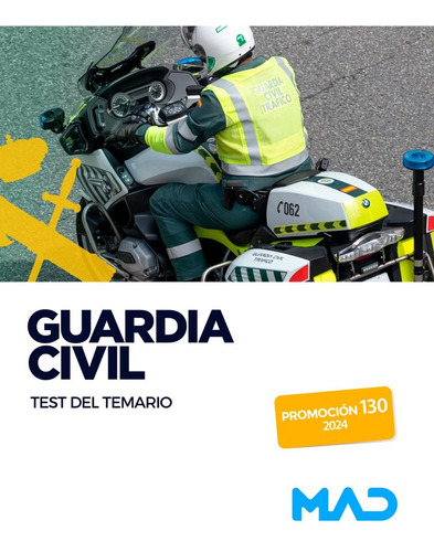 Libro Guardia Civil. Test Del Temario (2024) - Aa.vv