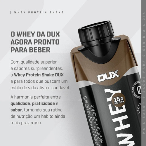 Combo 4x Dux Whey Protein Shake 250ml - Todos Sabores