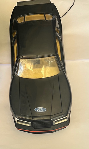 Coche Ford Thunderbir Control Remoto Toy State 1988 Original Negro Carro De Colección A Control (Usado)