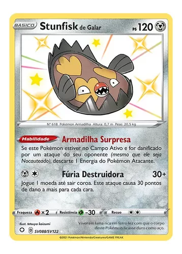 Carta Pokémon Farfetch´d De Galar Shiny Destinos Brilhante