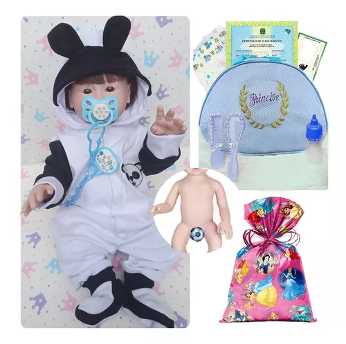 Roupa Bebê Reborn Pandinha, Menino em Promoção é no Buscapé