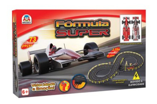 Pista Autorama Elétrica Tipo Hotwheels Fórmula Super Braskit