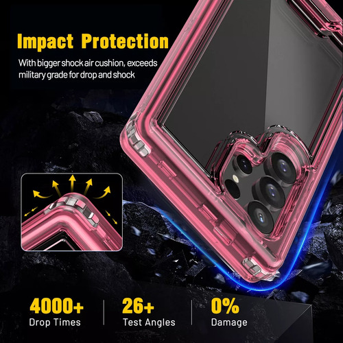 Funda Para Xiaomi Redmi Note Uso Rudo 3 En 1 Antigolpes Rosa Redmi 14c 4g / A4