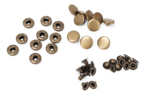 10pcs 15mm Metal Press Stud Botón A Presión Sujetador Ropa