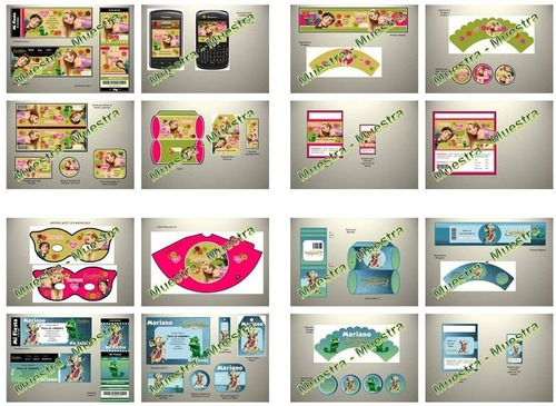 Kit Imprimible De Enredados Rapunzel Fiesta 3x1