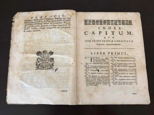 Livro Antigo 1758 Theologia Moralis Antonii Godeau Latim