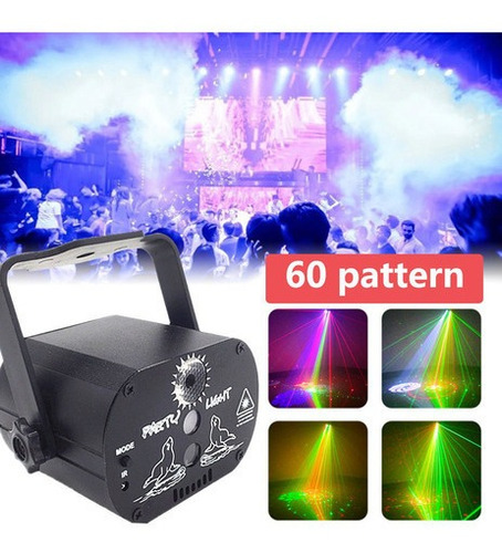 Juego De Luz Láser Para Fiestas 60 Luces De Discoteca Con Pa