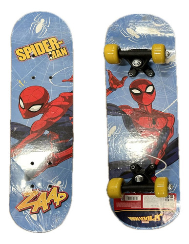 Skate Patineta Infantil Spiderman 60x15 Cm Hombre Araña