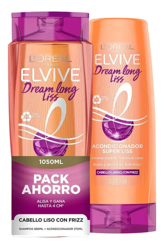 Pack Shampoo 680 Ml + Acon 370 Ml Dream Long Liss L'oreal