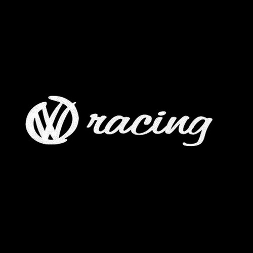 Calco Vw Racing Decorativo Auto Pared