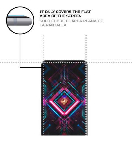 Imagen 3 de 5 de Protector De Pantalla Antishock Xiaomi Redmi K40 Gaming