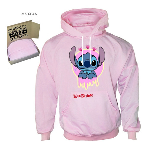 Imagen 6 de 10 de Buzo Hoodie Personalizado Saco Lilo-stitch Estampado Unisex
