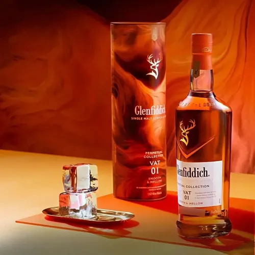 Whisky Glenfiddich Perpetual Vat 01- 1 Litro 40% + Copo+ Nf