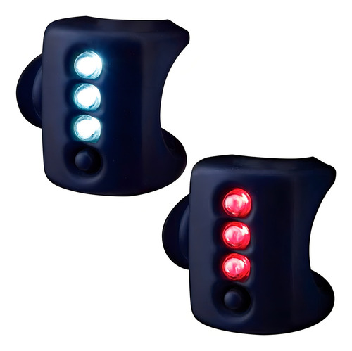 Luz LED para bicicleta dianteira e traseira Knog Gekko Twinpack