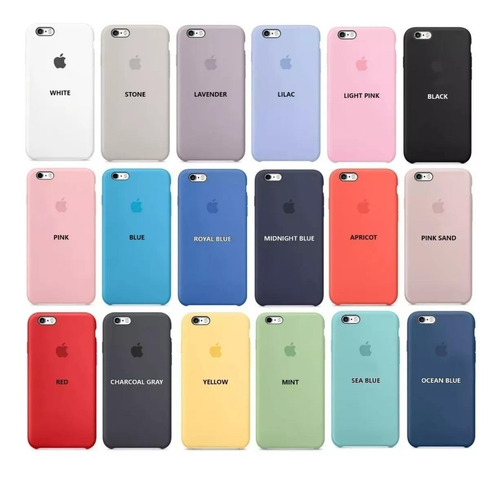 Funda Silicone Case iPhone 8 7 Plus 5s Se 6 6s Original