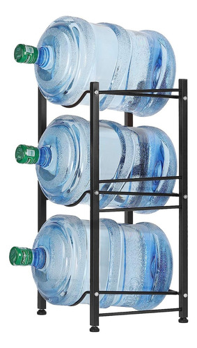 Rack Porta Garrafón Metálico 3 Niveles Para Garrafón De Agua