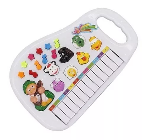 Pianinho Vaquinha Bebê Brinquedo Infantil Educativo Musical Cor Sortido