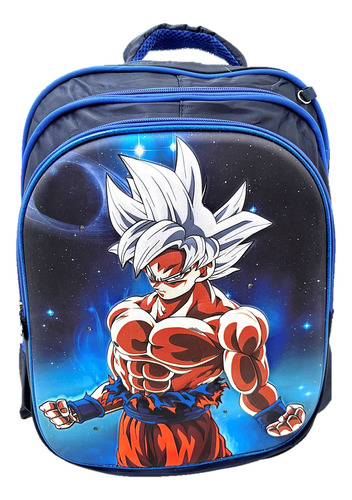 Mochila Goku Dragon Ball Z Set Lonchera+ Lapicera 3d Luz Led Dragon Ball Z Super Sayayin Mochila Goku Combo 3 Piezas