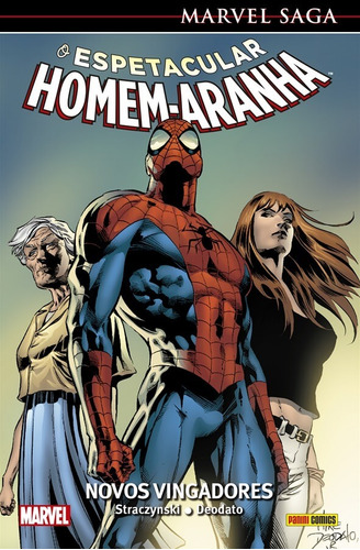 O Espetacular Homem-Aranha Vol.08: Marvel Saga, de Straczynski, J. Michael. Editora Panini Brasil LTDA, capa dura em português, 2021