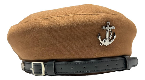 Gorra De Boina Azul Marino Con Ancla, Boinas Militares