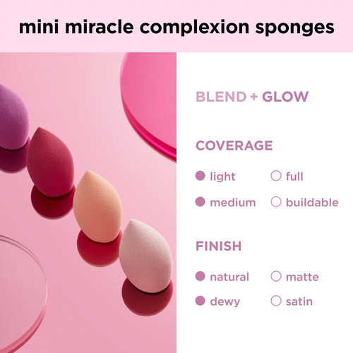 Esponjas Para Mezclar Maquillaje Real Techniques Mini Miracl