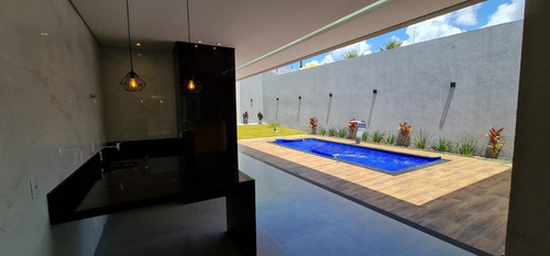 Imagem 5 de 14 de Linda Casa 04 Quartos Closet Piscina Aquecida Churrasqueira - 19726