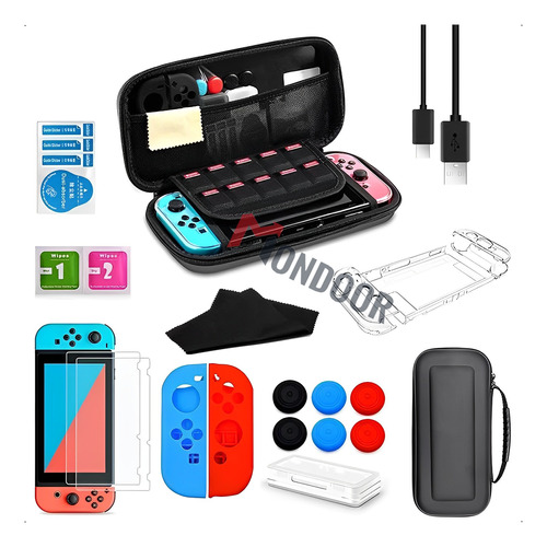 Funda Y Estuche Protector Anti Golpes Para Nintendo Switch