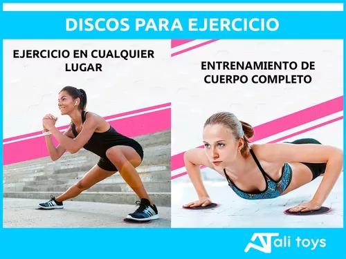 Discos Deslizantes Funcional Fitness Gym Doble Cara X2
