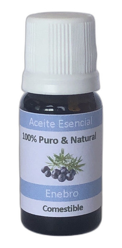 Aceite Esencial Enebro 100% Puro Natural Comestible  10ml