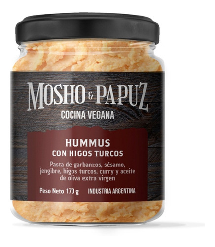 Hummus Con Higos Turcos 170 Gr Mosho & Papuz Vegano
