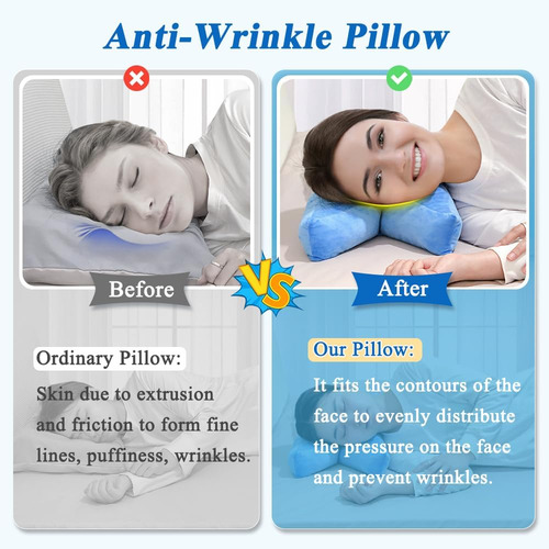 Anti Wrinkle Pillow For Side Sleepers Beauty Sleeping Pil...