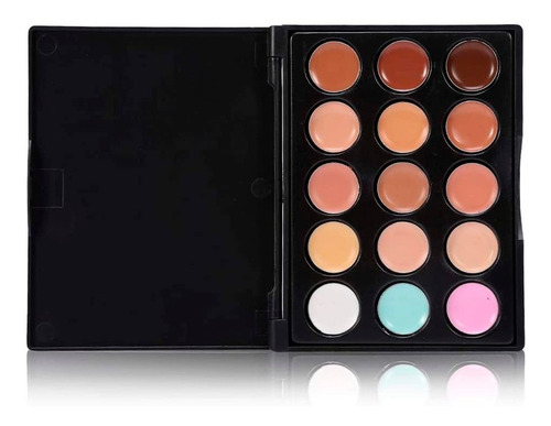 2 Paleta De 15 Correctores Granos Maquillaje Contorno Tono Correctores Maquillaje