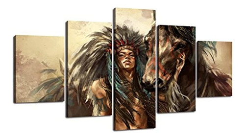 Yatsen Bridge Wolf - Pintura India Americana (5 Piezas)