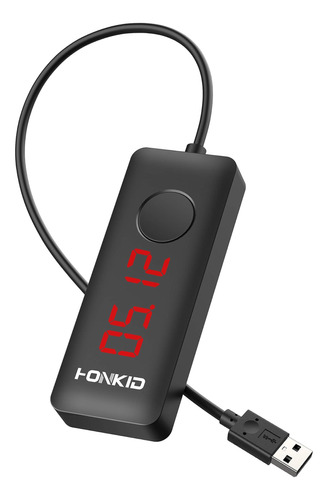 Honkid Mouse Jiggler Usb Con Temporizador Cuenta Lcd, Mouse