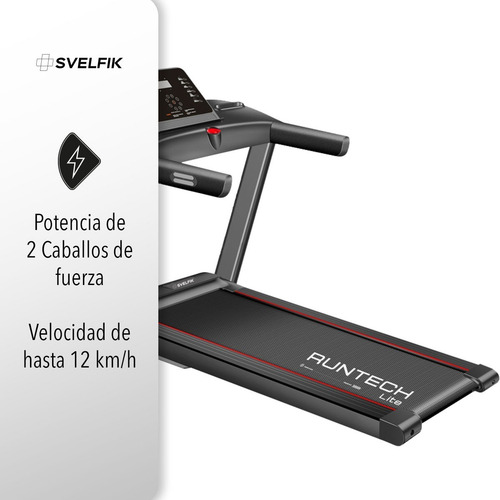 Caminadora Eléctrica Con Bocina Bluetooth 2hp Svelfik Ms