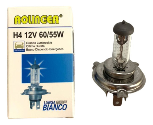 Bombillo Halogeno H4 Marca Rolinger 12v 60/55w 5500k