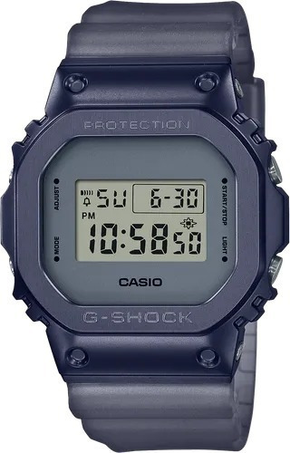Reloj Casio G-shock Gm-5600mf-2cr Para Caballero Color de la correa Azul Color del bisel Azul Color del fondo Gris