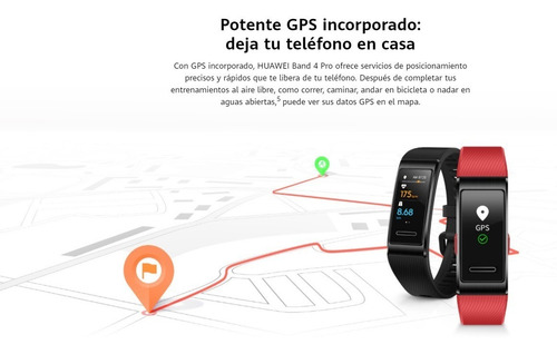 Imagen 9 de 10 de Smartband Huawei Band 4 Pro Reloj Inteligente Gps Natacion