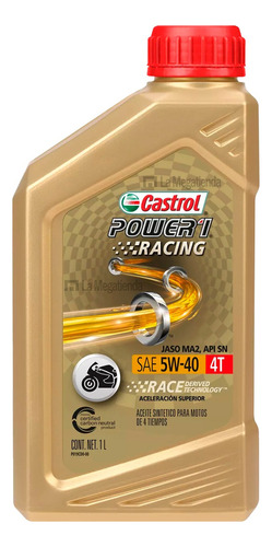 Aceite Sintetico Castrol Power 1 4t 5w40 Moto