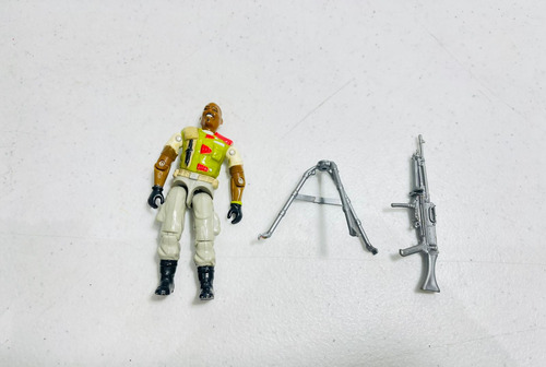 Gi Joe Rene Roadblock V2 1986 Completo 100% Con Tarjeta Comp (Usado)