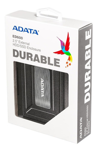 Imagen 9 de 10 de Caja Externa Antigolpes Usb 3.1 Adata Ed600 Disco Duro 2.5''