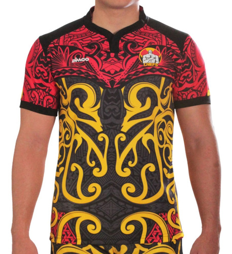 Camiseta De Rugby Imago Chiefs Negra 2023 Tela Premium